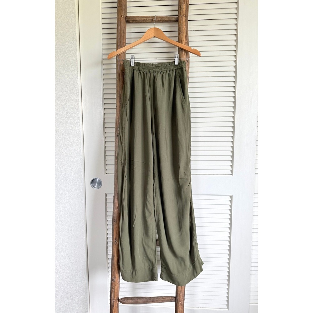 JW Anderson Uniqlo Wide Leg Pants XS Olive Green